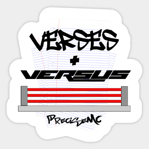 Verses + Versus - PreciseMC Sticker by PreciseMC